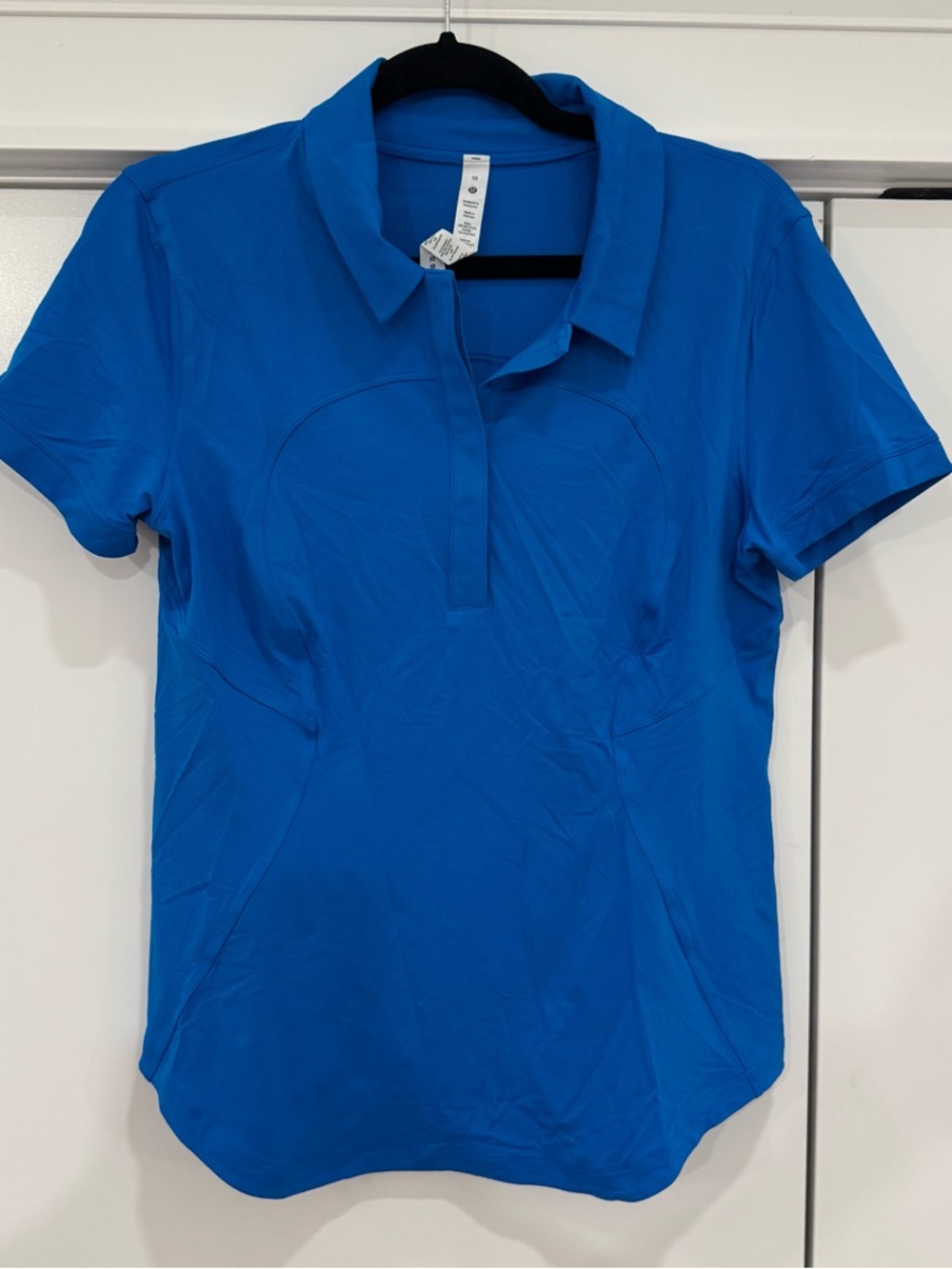lululemon athletica Bright Blue Short Sleeve Polo